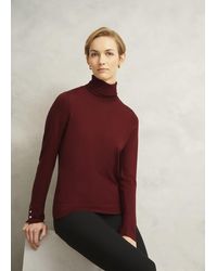 Hobbs - Lara Merino Rollneck Jumper - Lyst