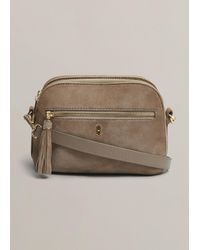 Hobbs - Carlton Suede Crossbody Bag - Lyst