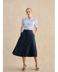 Hobbs - Tonica Linen Skirt - Lyst