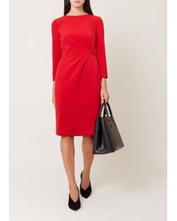 hobbs alexa shift dress forest green