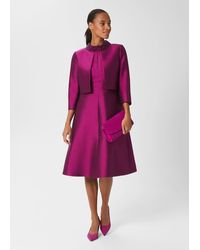 Hobbs - Marcella Silk Blend Jacket - Lyst