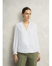 Hobbs - Rosalie Long Sleeve Blouse - Lyst