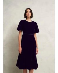 Hobbs - Catalina Velvet Dress - Lyst