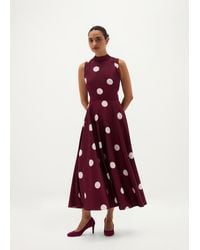 Hobbs - Petite Mia Spot Dress - Lyst