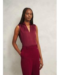 Hobbs - Nina Satin Blouse - Lyst