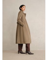 Hobbs - Petite Livia Wool Wrap Coat - Lyst