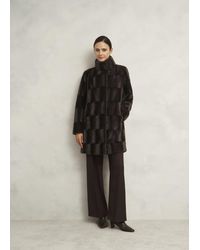 Hobbs - Rosanne Faux Fur Coat - Lyst