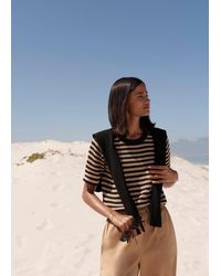 Hobbs - Clemmie Stripe Knitted T-Shirt - Lyst
