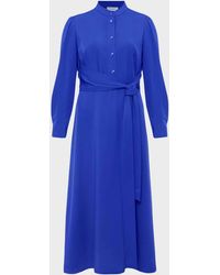 flared skirt cocktail dress Nox Anabel T207 Prom Dress - Blue Print main image 0