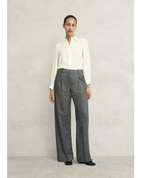 Hobbs - Emelie Wide Trouser With Wool - Lyst