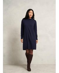 Hobbs - Audrey Knitted Dress Midnight - Lyst