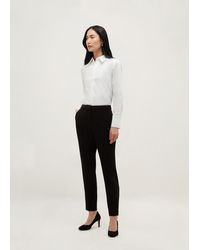 Hobbs - Lea Pique Slim Trousers - Lyst