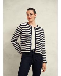Hobbs - Milly Cotton Knitted Jacket - Lyst