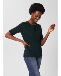 Hobbs - Claudine Tie Neck Top - Lyst