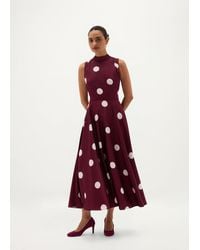 Hobbs - Petite Mia Spot Dress - Lyst