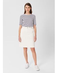 Hobbs - Connie Denim Skirt - Lyst