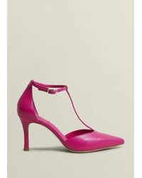 Hobbs - Alice T-Bar Leather Courts - Lyst