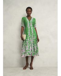 Hobbs - Ana Silk Floral Dress - Lyst