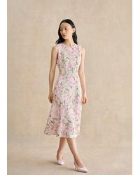 Hobbs - Lana Floral Jacquard Dress - Lyst