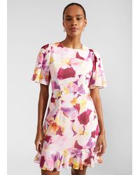 Hobbs - Iona Frill Hem Dress - Lyst