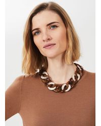 Hobbs Emmy Resin Necklace - Brown