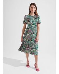Hobbs - Christina Floral Fit And Flare Dress - Lyst