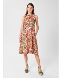 Hobbs - Petite Linen Toucan Print Dress - Lyst