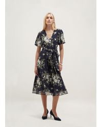 Hobbs - Ira Embroidered Dress - Lyst