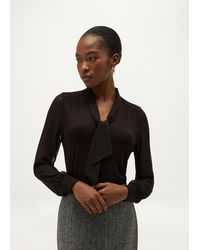 Hobbs - Tarini Tie Neck Top - Lyst