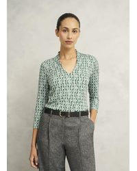 Hobbs - Aimee Printed Top - Lyst
