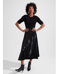 Hobbs - Greta Sequin Skirt - Lyst