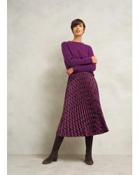 Hobbs - Kayla Pleated Skirt - Lyst