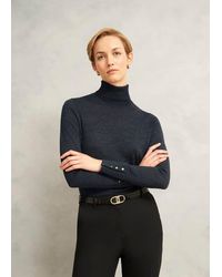 Hobbs - Lara Merino Rollneck Jumper - Lyst