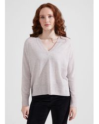Hobbs - Jessa V Neck Cashmere Jumper - Lyst