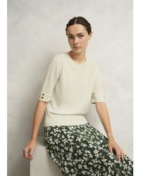 Hobbs - Leanne Knitted Top With Wool - Lyst