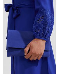 Hobbs - Chelsea Suede Clutch Bag - Lyst