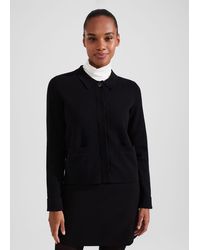 Hobbs - Dawn Cotton Wool Knitted Jacket - Lyst