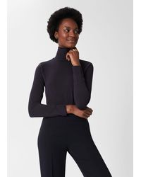 Hobbs - Mischa Roll Neck Top - Lyst