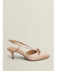 Hobbs - Macie Satin Bow Slingbacks - Lyst