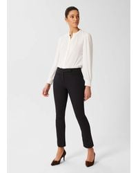Hobbs - Annie Slim Trousers With Stretch - Lyst