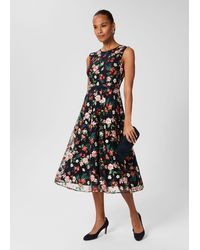 Hobbs - Rosella Embroidered Dress - Lyst