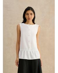 Hobbs - Saige Linen Blouse - Lyst