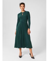 Hobbs - Marylise Jersey Fit And Flare Dress - Lyst