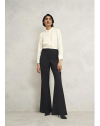 Hobbs - Italian Wool Flared Sinclair Trousers - Lyst