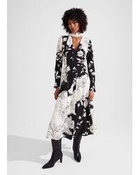 Hobbs - Isadora Silk Dress - Lyst