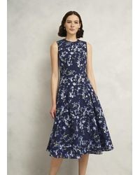 Hobbs - Petite Ria Embroidered Floral Dress - Lyst