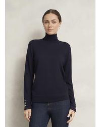 Hobbs - Lara Merino Rollneck Jumper - Lyst