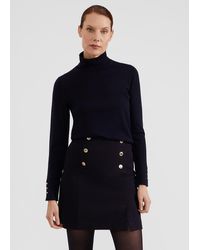 Hobbs - Hana Cotton Blend Skirt - Lyst