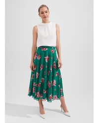 Hobbs - Carly Floral A Line Skirt - Lyst