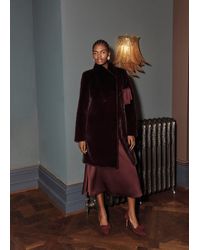 Hobbs - Tarini Faux Fur Coat - Lyst